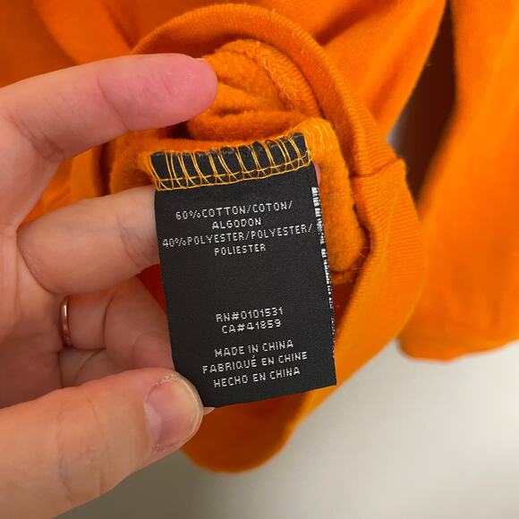 Nickelodeon Graphic Logo Sweatshirt Long Sleeve Crew Neck Orange XL - Picture 4 of 6